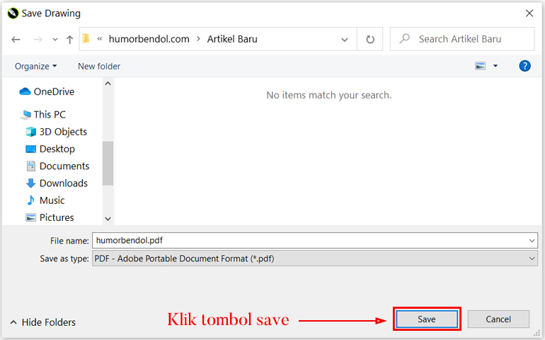 Save-Button-PDF Tutorial 3 Cara File Corel Draw Dapat Dibuka di Semua Versi
